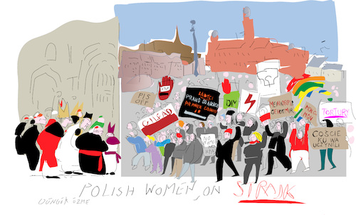 Cartoon: Polish Women (medium) by gungor tagged poland,poland