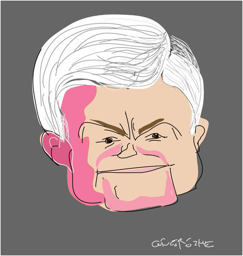Cartoon: politician (medium) by gungor tagged usa