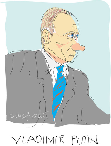Cartoon: Putin-2 (medium) by gungor tagged russia