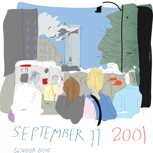 Cartoon: Remembering Sept 11 (medium) by gungor tagged remembering,sept,11,remembering,sept,11