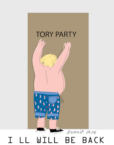 Cartoon: Return of Boris Johnson (medium) by gungor tagged boris,johnson,returns,to,uk,boris,johnson,returns,to,uk