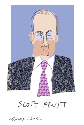 Cartoon: Scott Pruitt (medium) by gungor tagged usa
