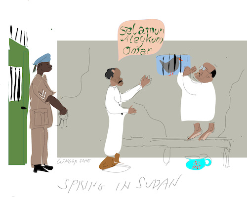 Cartoon: Spring in Sudan this time (medium) by gungor tagged sudan,spring,2921,sudan,spring,2921