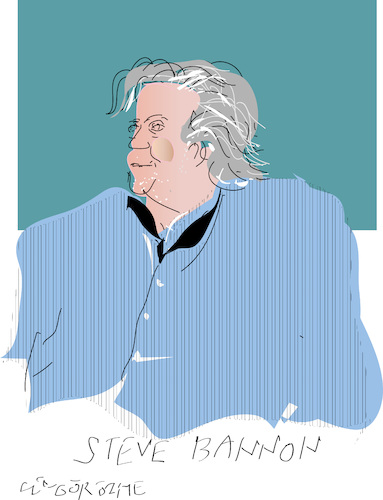 Cartoon: Steve Bannon (medium) by gungor tagged former,adviser,steve,bannon,former,adviser,steve,bannon