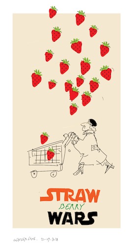 Cartoon: Strawberry (medium) by gungor tagged australia
