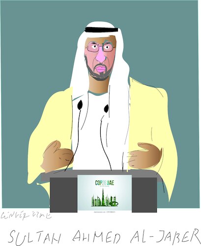 Cartoon: Sultan Ahmed Al Jaber (medium) by gungor tagged cop28,president,cop28,president