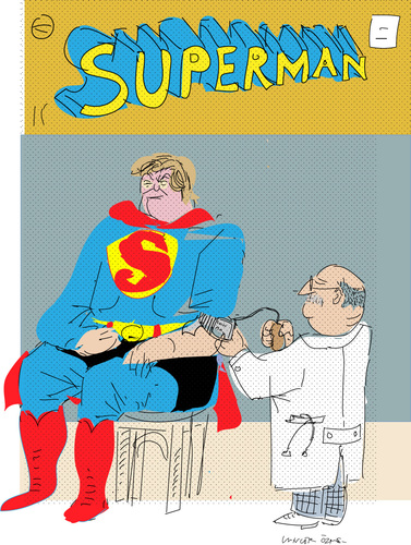 Cartoon: Superman (medium) by gungor tagged usa