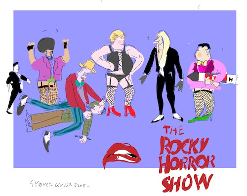 Cartoon: The Rocky Horror Show (medium) by gungor tagged usa