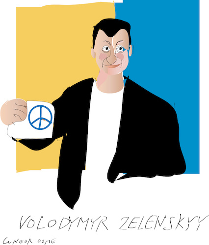 Cartoon: V Zelenskyy 2022 (medium) by gungor tagged zelenskyy,zelenskyy