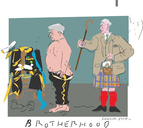 Cartoon: Victim of Epstein circle (medium) by gungor tagged royal,brotherhood,royal,brotherhood