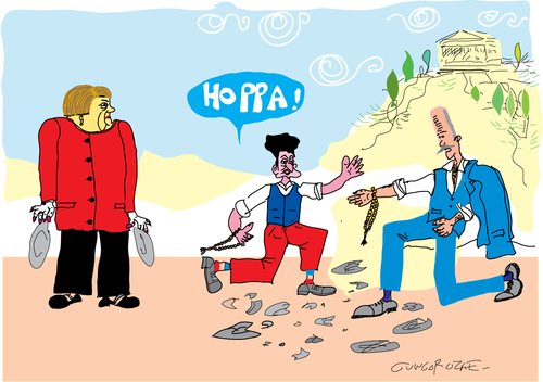 Cartoon: zorba (medium) by gungor tagged economy