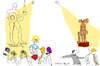 Cartoon: At the museum (small) by gungor tagged sculpture