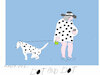 Cartoon: Dalmatian and woman (small) by gungor tagged animal,lover