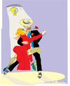 Cartoon: Dancing with star-Tango (small) by gungor tagged tango