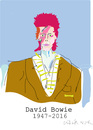 Cartoon: David Bowie (small) by gungor tagged uk
