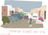 Cartoon: Flooding in eastern Spain (small) by gungor tagged spain,floods,2024