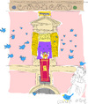 Cartoon: Holy Tweed (small) by gungor tagged pope
