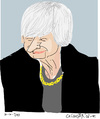 Cartoon: Janet Yellen (small) by gungor tagged usa