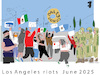 Cartoon: Los Angeles riots 2025 (small) by gungor tagged los,ahgeles,riots,2025
