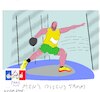 Cartoon: Men s Discus at PO. 2024 (small) by gungor tagged sketches,from,discus,at,po,2024