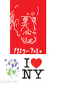 Cartoon: Milton Glaser (small) by gungor tagged usa