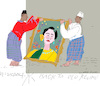 Cartoon: Myanmar Coup (small) by gungor tagged myanmar