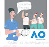 Cartoon: N. Djokovic and spectators (small) by gungor tagged champion,tantrum