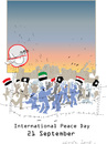Cartoon: Peace Day 2016 (small) by gungor tagged middle,east