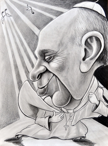 Cartoon: Holy Tango (medium) by Tomek tagged pope,francis,jorge,mario,bergoglio