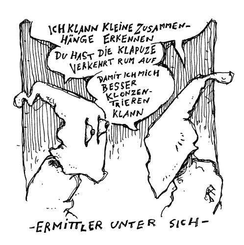 Cartoon: Ermittler unter sich (medium) by JP tagged kkk,ku,klux,klan,experten,nsu
