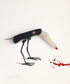 Cartoon: Ohne Titel (small) by Peter Bauer tagged messer,vogel