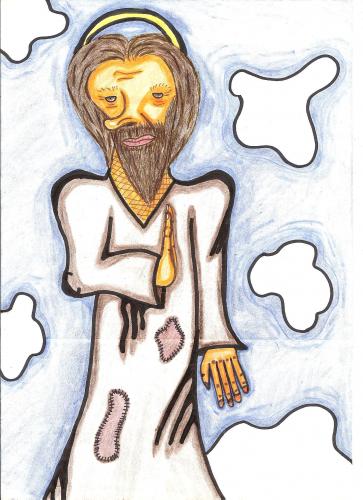 Cartoon: Jesus (medium) by Backrounder tagged mesias