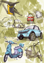 Cartoon: Elektische Fahrzeuge (small) by Zoltan tagged elektromobilität,mobility,elektrisch,strom,fahrzeuge,lautlos,durch,deutschland,umwelt,co2,klimawandel,zoltan,dovath