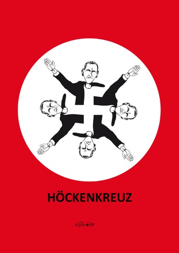 Cartoon: Höckenkreuz (medium) by ESchröder tagged björn,höcke,afd,fraktionsvorsitzender,landtag,thüringen,rechtspopulist,rechtskonservativ,wahlkampf,deutschland