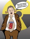 Cartoon: Hört ! Hört! (small) by ESchröder tagged energiekonzern,großmann,rwe,moratorium,energiewende,laufzeitverlängerung,akw