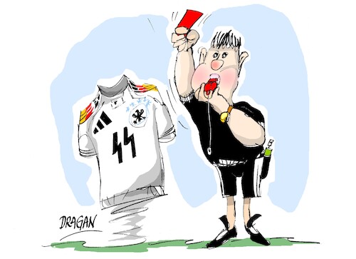 Cartoon: Adidas-numero 44 (medium) by Dragan tagged adidas