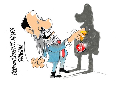 Cartoon: Alfredo Perez Rubalcaba-meritos (medium) by Dragan tagged alfredo,perez,rubalcaba,psoe,ejecutiva,federal,lider,crisis,politics,cartoon