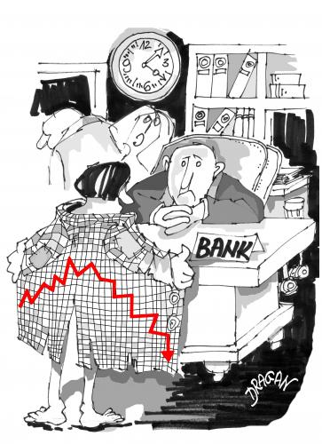 Cartoon: BANK (medium) by Dragan tagged ekonomi,finanzkrise,bank