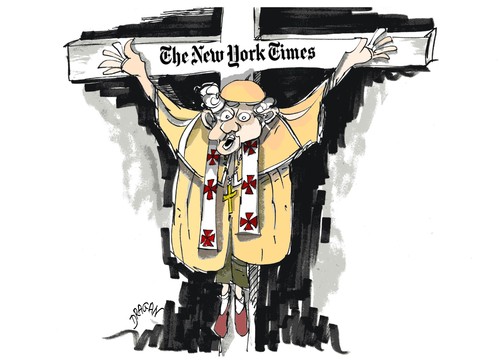 Cartoon: Benedicto XVI (medium) by Dragan tagged benedicto,xvi,vaticano,new,york,times,politics,cartoon,religion