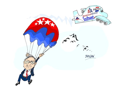 Cartoon: Berkshire Hathaway (medium) by Dragan tagged berkshire,hathaway