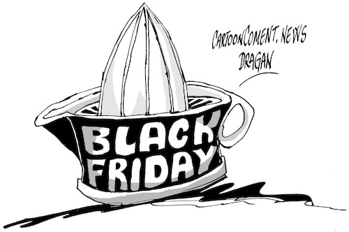 Cartoon: Black Friday (medium) by Dragan tagged black,friday