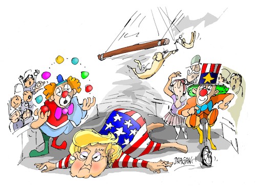 Cartoon: Donald Trump-presidente saliente (medium) by Dragan tagged donald,trump