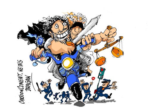 Cartoon: Enrique Lopez-semaforo (medium) by Dragan tagged enrique,lopez