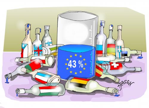 Cartoon: EU 2009 (medium) by Dragan tagged participacion,elecciones,parlamento,europeo,2009