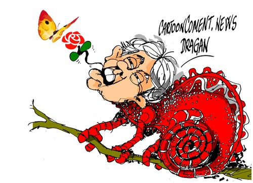 Cartoon: Felipe Gonzalez-mariposa (medium) by Dragan tagged felipe,gonzalez,gas,natural,fenosa,psoe,partido,socialista,obrero,espanol,politics,cartoon