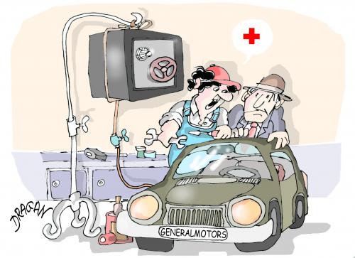 Cartoon: generalmotors (medium) by Dragan tagged general,motors,krisis,infusion