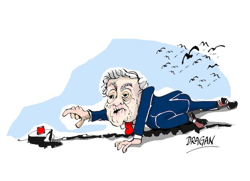 Cartoon: George Soros-destruccion total (medium) by Dragan tagged george,soros,ukrania,china,rusia,destruccin,total