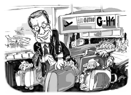 Cartoon: Guido Westerwelle (medium) by Dragan tagged guido,westerwelle,alemani,ministro,de,exteriores,politics,cartoon