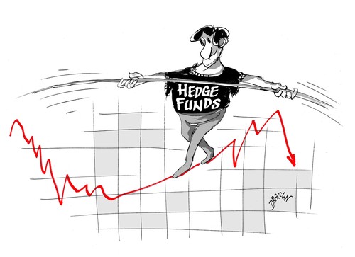 Cartoon: hedge funds (medium) by Dragan tagged ecofin,union,europea,fondos,de,inversion,capital,riesgo,parlamento,europeo