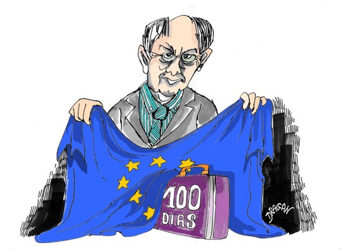Cartoon: Herman van Rompuy (medium) by Dragan tagged herman,van,rompuy,consejo,europeo,politics,cartoon